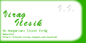 virag ilcsik business card